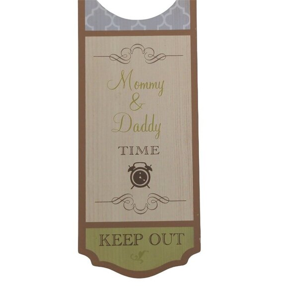 Mommy Daddy Privacy Time Door Hanger New Parent Baby Shower Gift Humor - Picture 2 of 3
